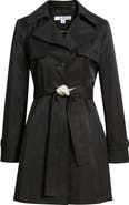 Via Spiga Water Resistant Cotton Blend Trench Coat