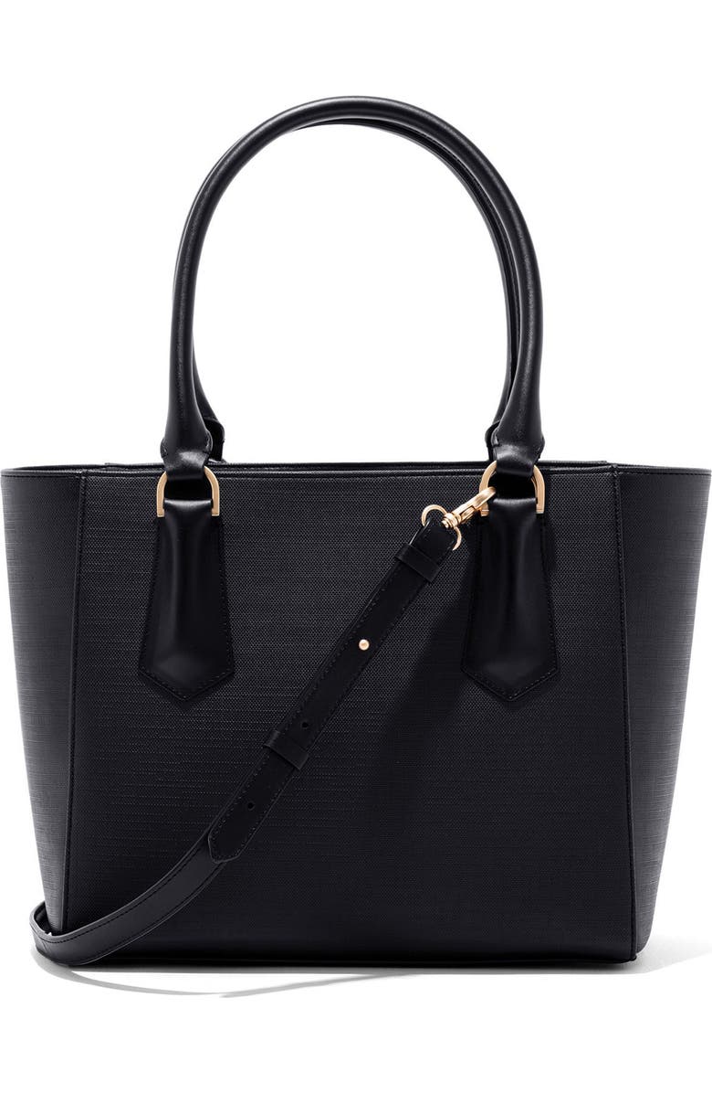 Dagne Dover Signature Midi Coated Canvas Tote, Main, color,