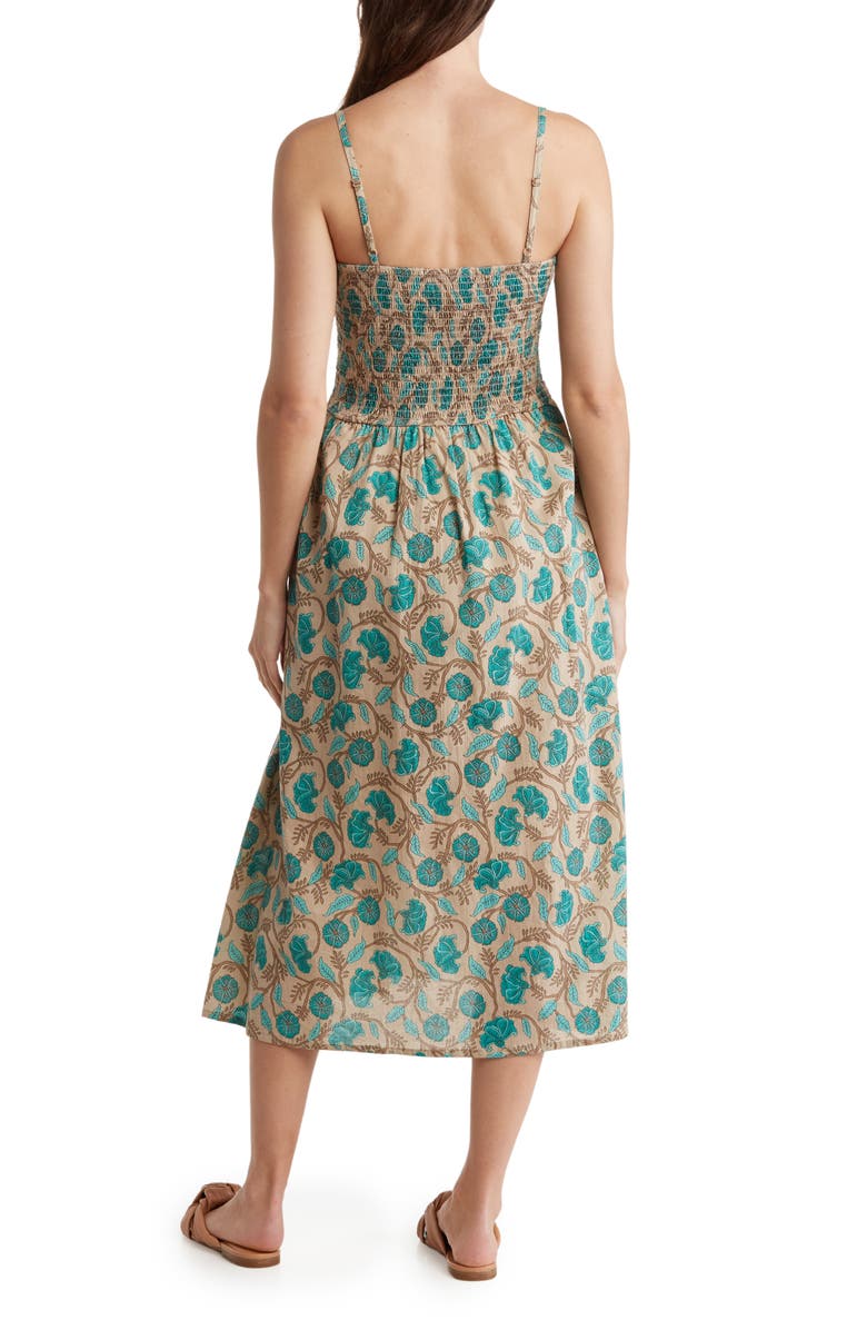 Maisie Smocked Midi Dress, Alternate, color,