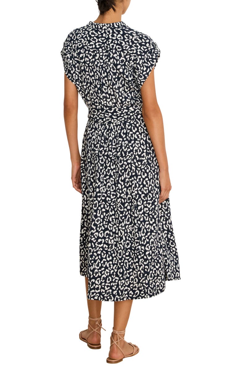 NIC+ZOE Leopard Sketch Sonni Dress, Alternate, color, Indigo Multi