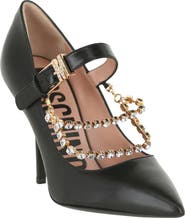 Moschino Metal Chain Mary Jane Pump