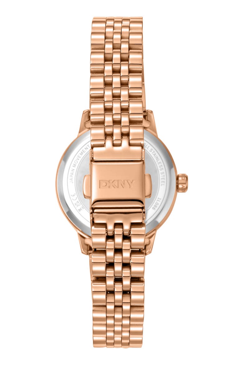 L 086 Bracelet Watch, Alternate, color, WHITE ROSE GOLD