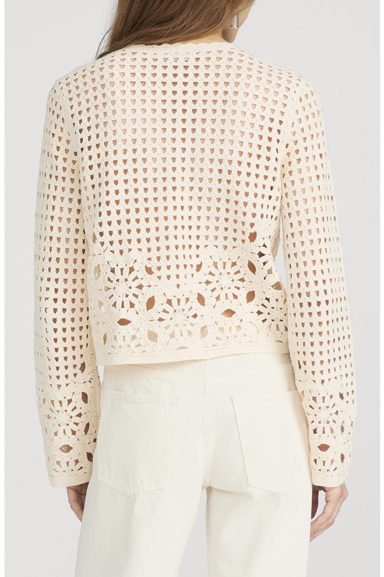 The Postcard Open Stitch Cardigan, Alternate, color, CREAM