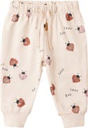 QUINCY MAE Love Bug Print Joggers