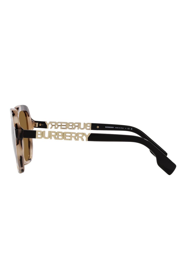 Joni 55mm Square Sunglasses, Alternate, color, SPOTTED HORN