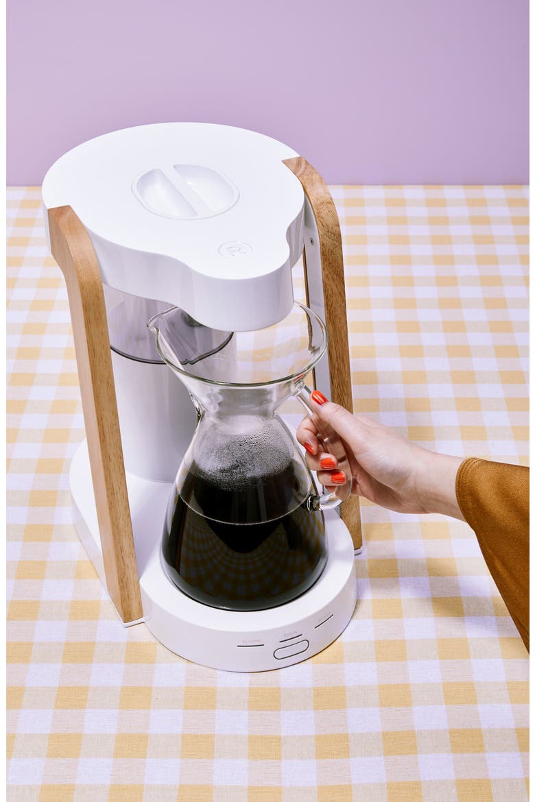 Eight Coffee Maker, Alternate, color, WHITE/PARAWOOD