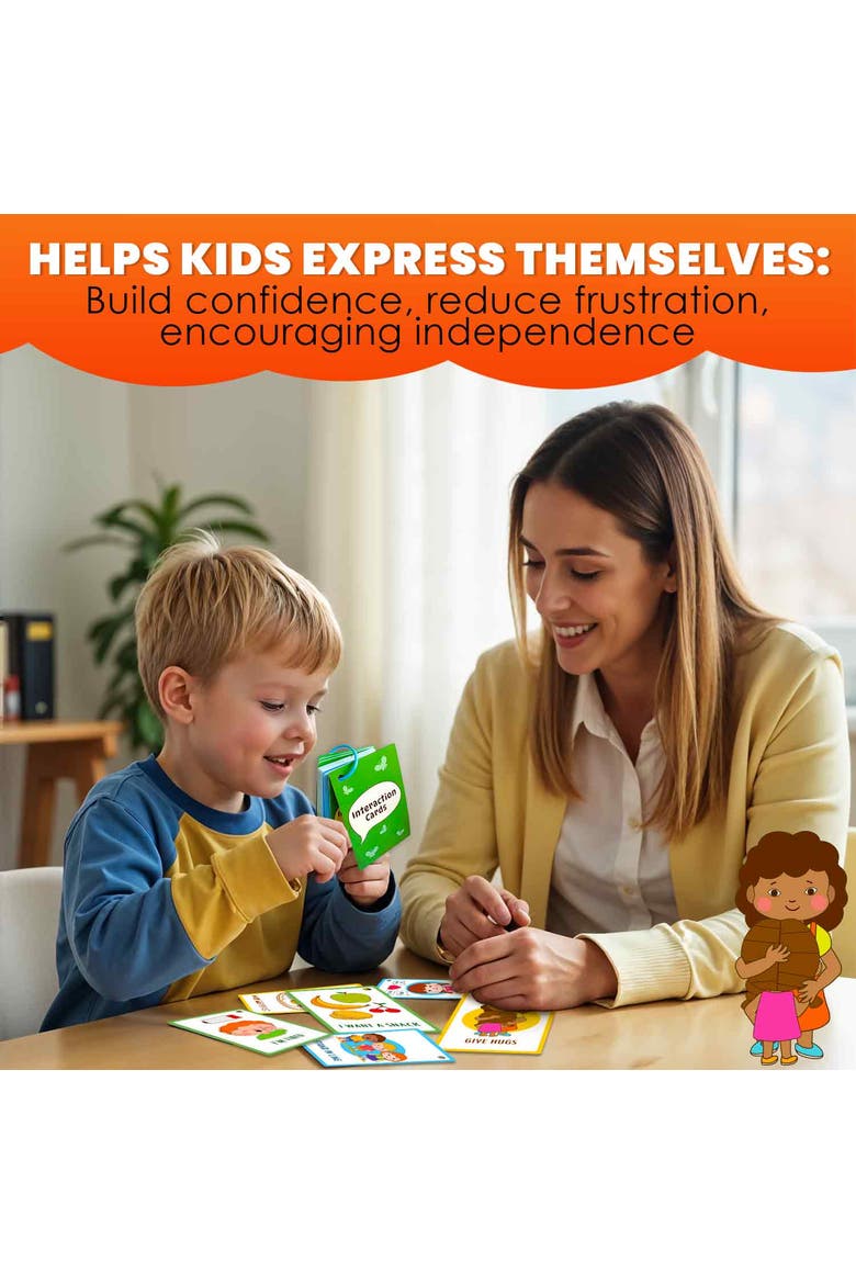 Autism Learning Materials - Communication Kids Cards, Alternate, color, Autism