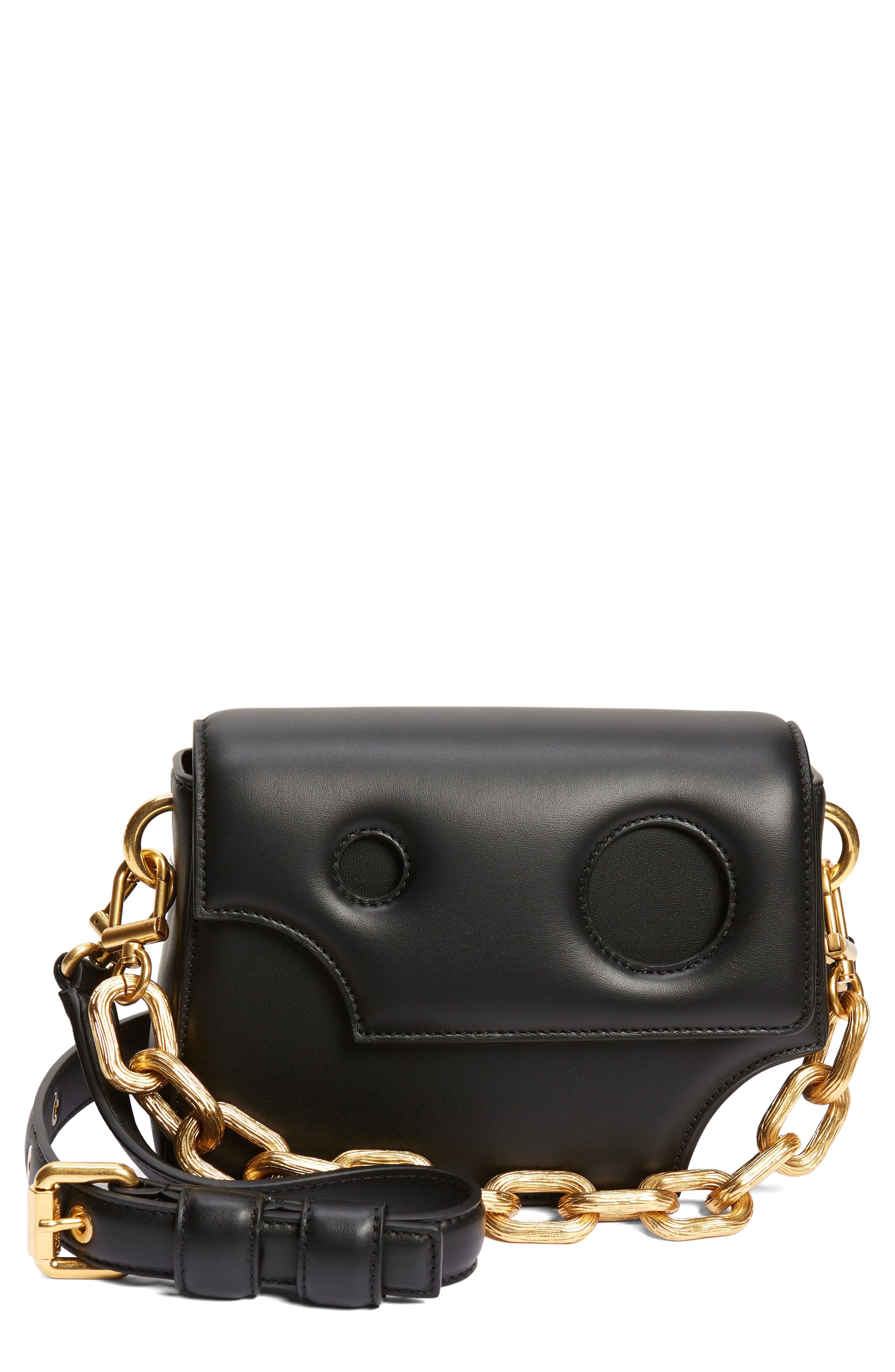 Off-White Burrow 22 Leather Shoulder Bag, Main, color, 