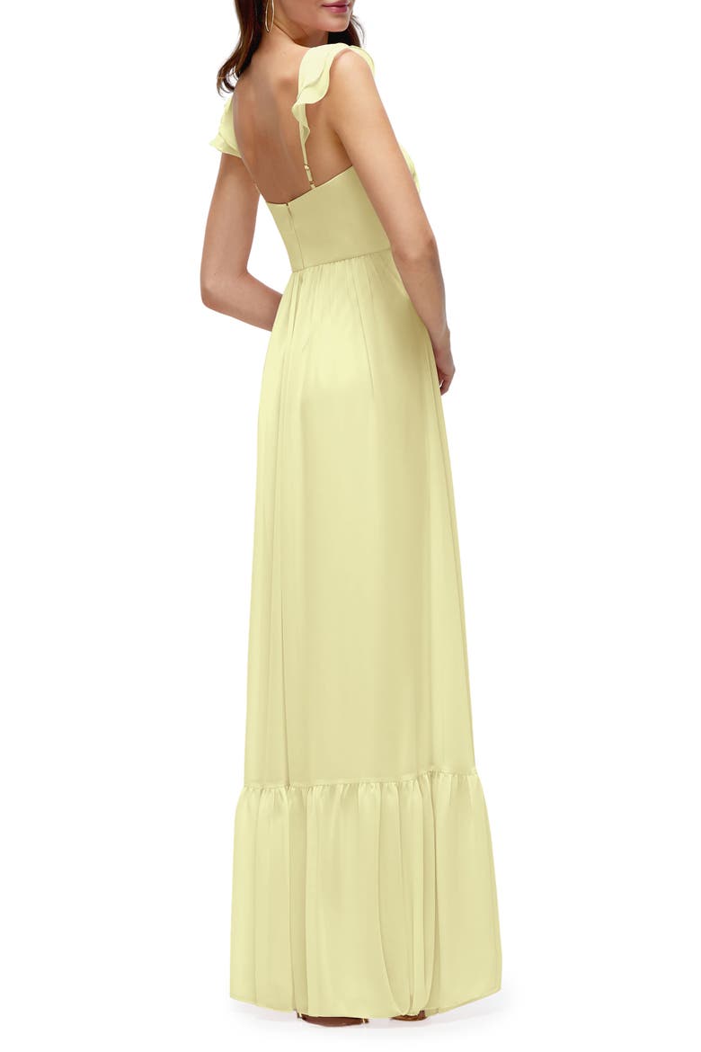 Bustier Maxi Dress, Alternate, color, BUTTER YELLOW