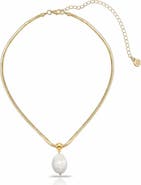 Ettika Cultured Baroque Pearl Pendant Necklace