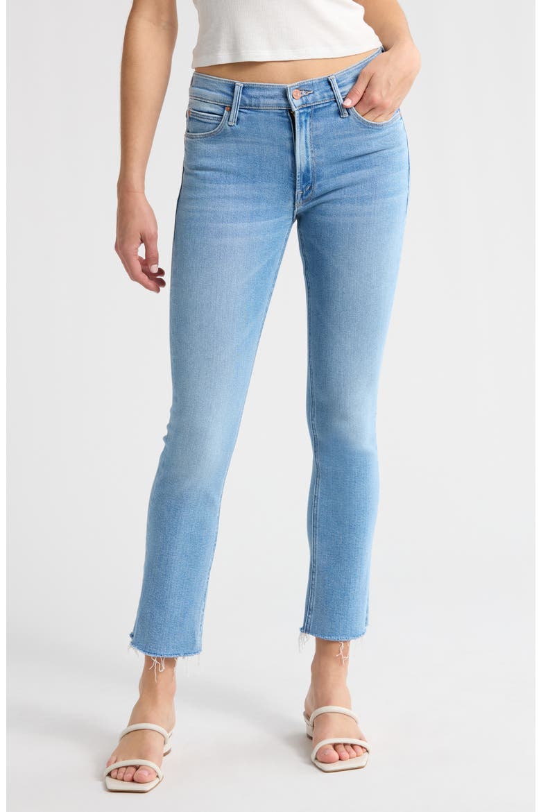 The Dazzler Lil Mid Rise Fray Hem Ankle Jeans, Main, color, BLESSING IN DISGUISE