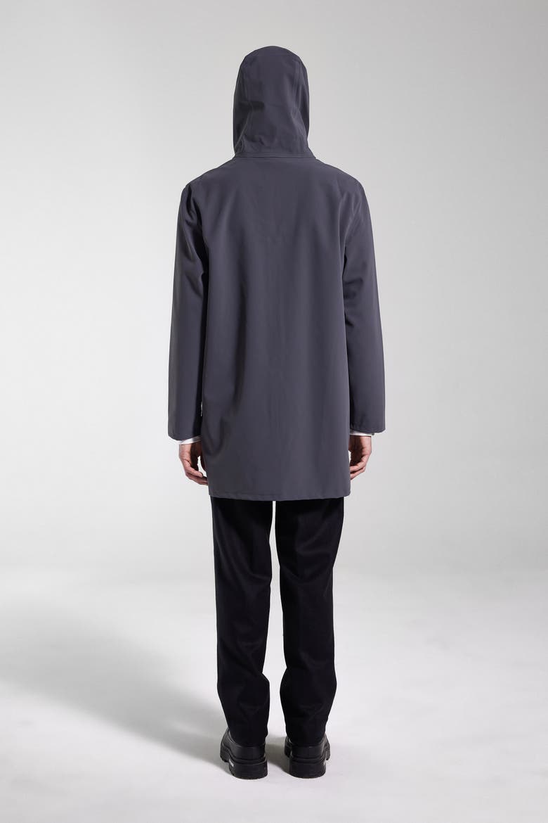 Stockholm Lightweight Zip Matte Raincoat, Alternate, color, Metal