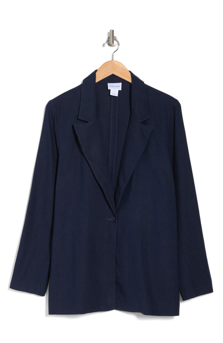Melrose and Market Linen Blend Blazer, Alternate, color,