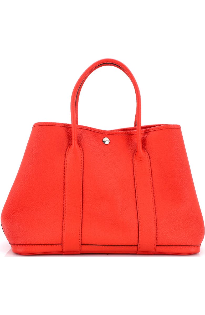 Pre-Owned Hermes Garden Party Tote Leather 36, Main, color, Rouge Tomate