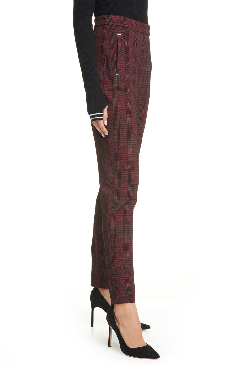 HUGO Hanette Plaid Ankle Pants, Alternate, color, 