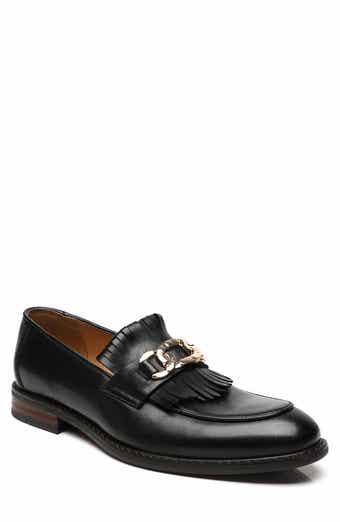 La Milano Franconia Apron Toe Kilted Bit Loafer