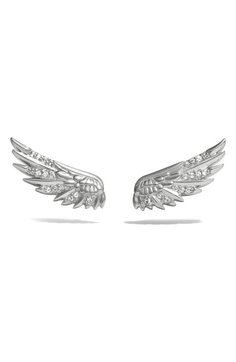 Lab Grown Diamond Wing Ear Climbers