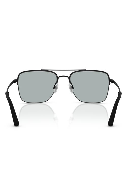 Oliver Peoples Roger Federer 56mm Polarized Pilot Sunglasses In Black