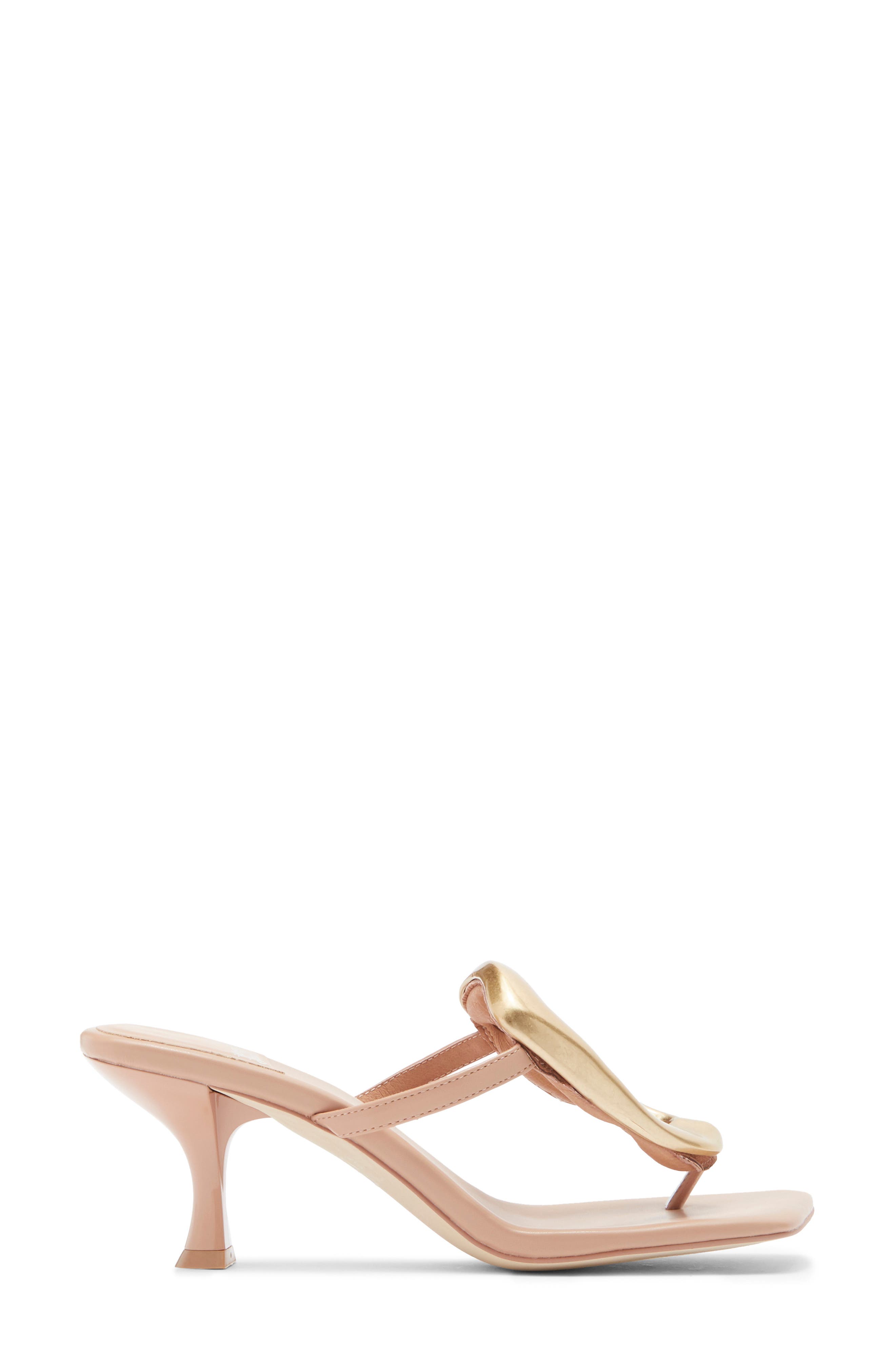 Jeffrey Campbell Linq Up Sandal, Alternate, color, Natural Gold