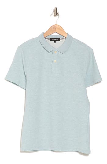 Westzeroone Rick Short Sleeve Polo In Dusty Teal