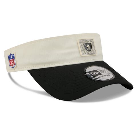 Men's New Era Cream/Black Las Vegas Raiders 2026 NFL Training Camp Adjustable Visor