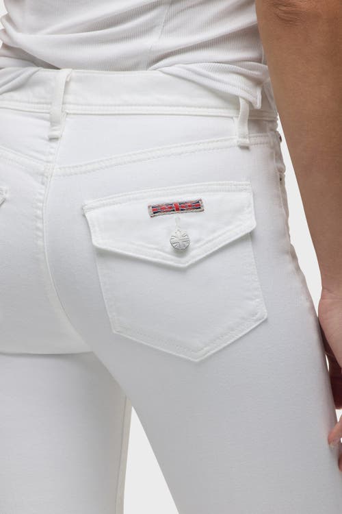 Hudson Jeans Barbara High-rise Bootcut W/flap In White