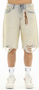 Cult of Individuality Grunge Rhinestone Denim Shorts