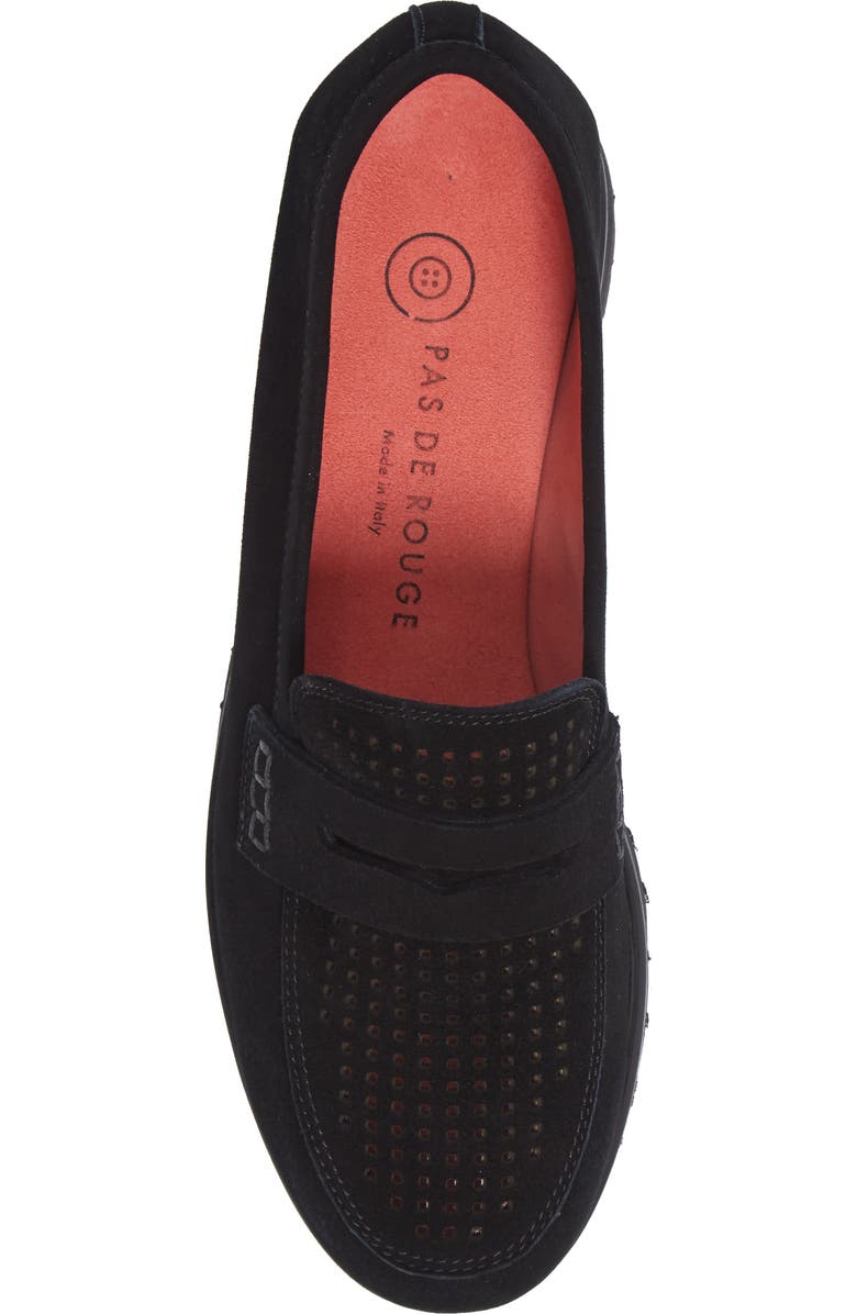 Pas de Rouge Kimmy Platform Penny Loafer, Alternate, color,