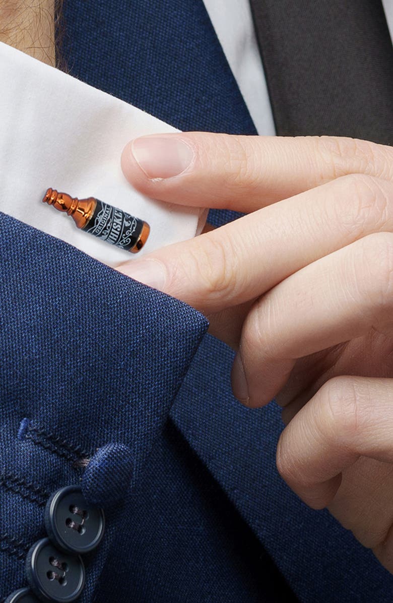 Cufflinks, Inc. Whiskey Cuff Links, Alternate, color, Bronze