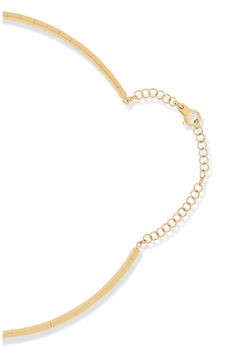 18K Gold El Mar Emerald Pavé Choker Necklace (Online Trunk Show), Alternate, color, 18K YELLOW GOLD/ EMERALD