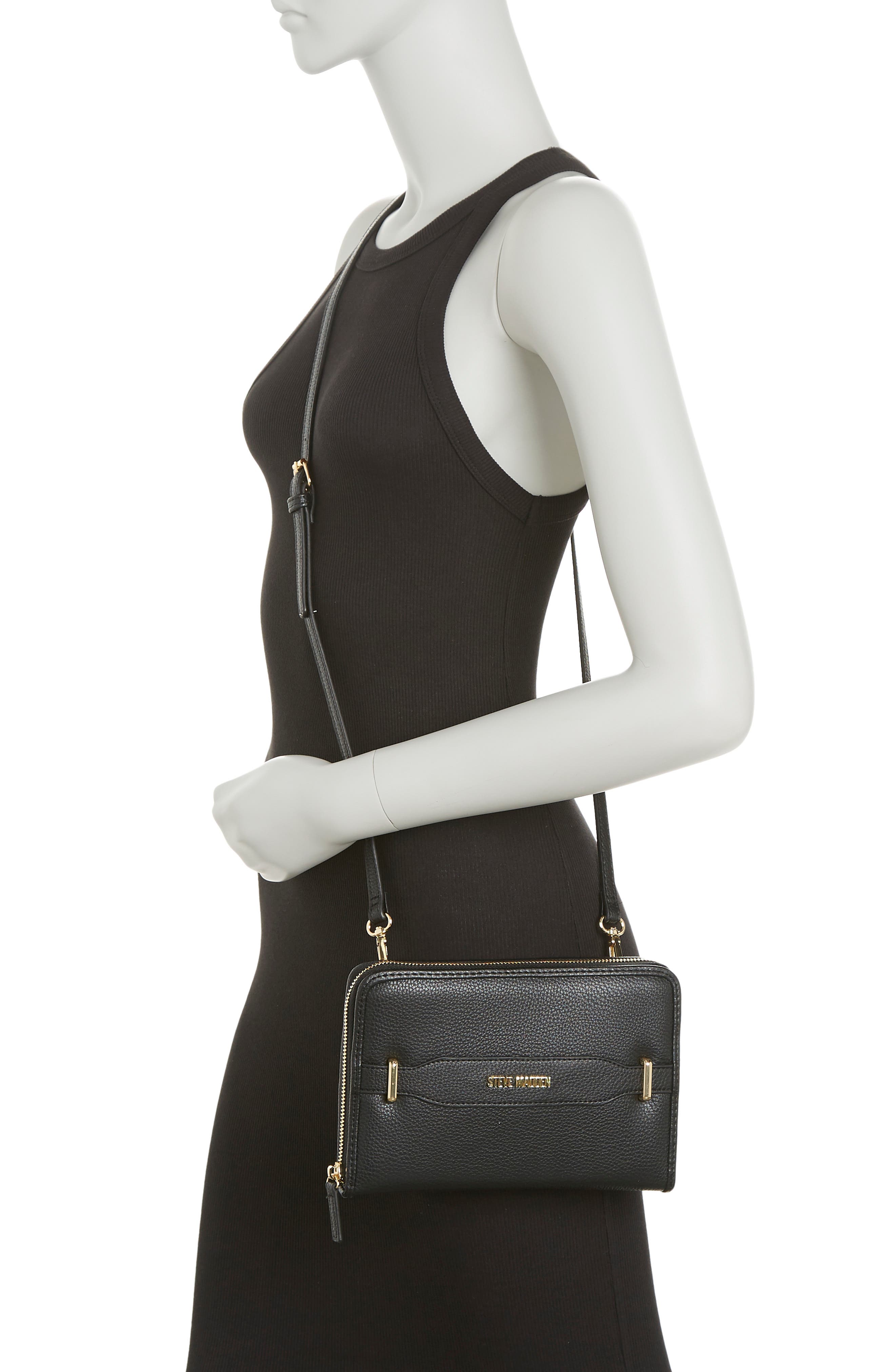 Steve Madden B Penn Wallet On Strap Crossbody, Alternate, color, 