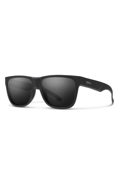 Smith Lowdown 54mm Chromapop™ Polarized Square Sunglasses In Black