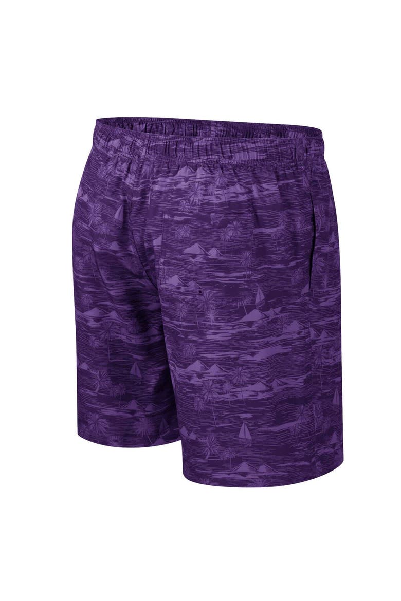 Men's Colosseum Purple Washington Huskies Ozark Swim Shorts, Alternate, color, Purple