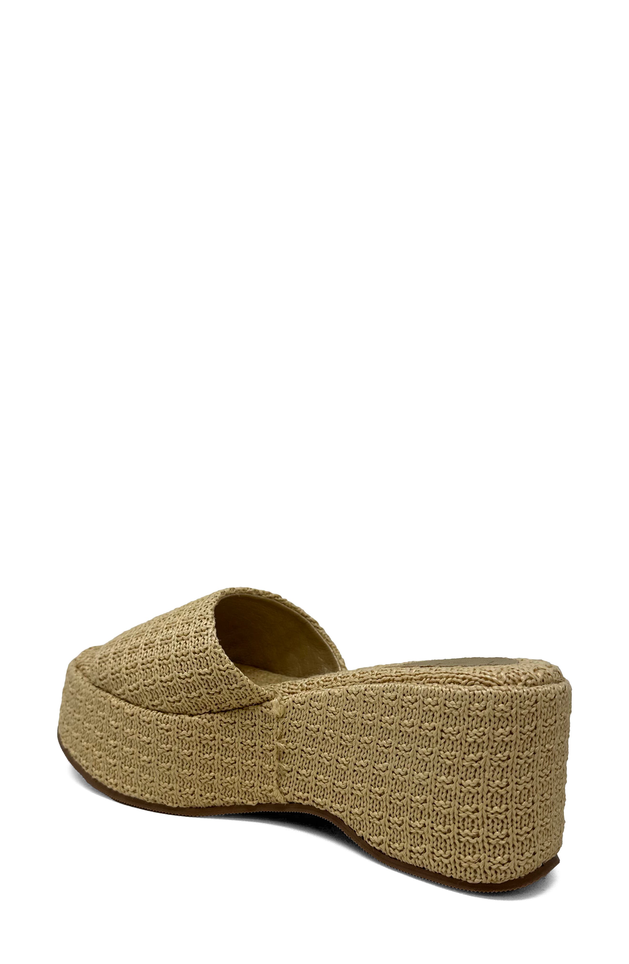 Ivy Platform Slide Sandal, Alternate, color, NATURAL WOVEN