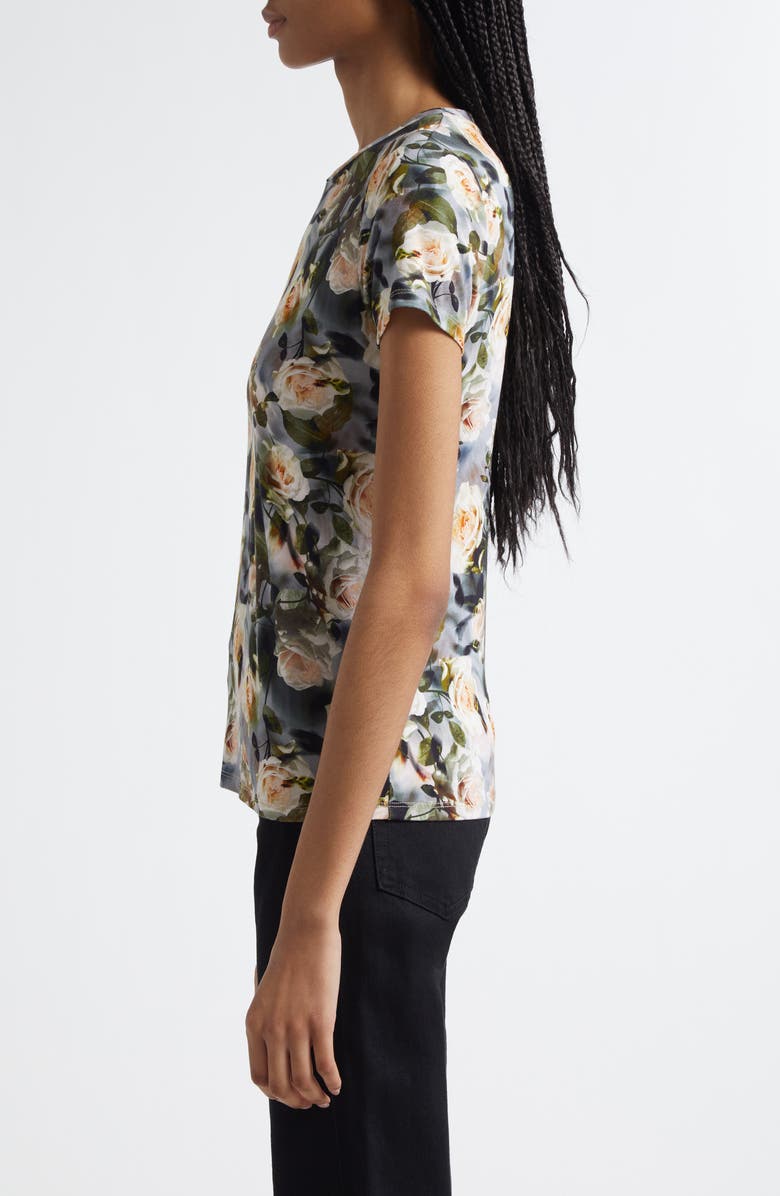 L'AGENCE Ressi Floral Print T-Shirt, Alternate, color,