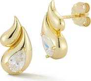 GLAZE JEWELRY Cubic Zirconia Teardrop Stud Earrings