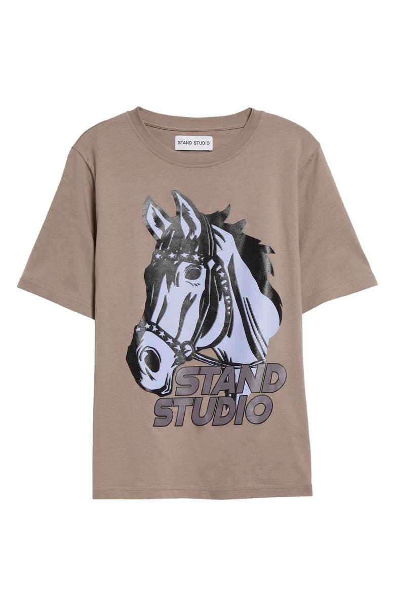 Stand Studio Hallie Organic Cotton Oversize Graphic T-Shirt, Alternate, color,