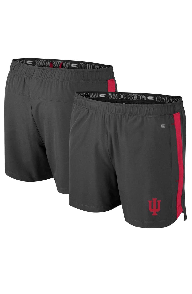 COLOSSEUM Men's Colosseum Charcoal Indiana Hoosiers Langmore Shorts, Alternate, color,