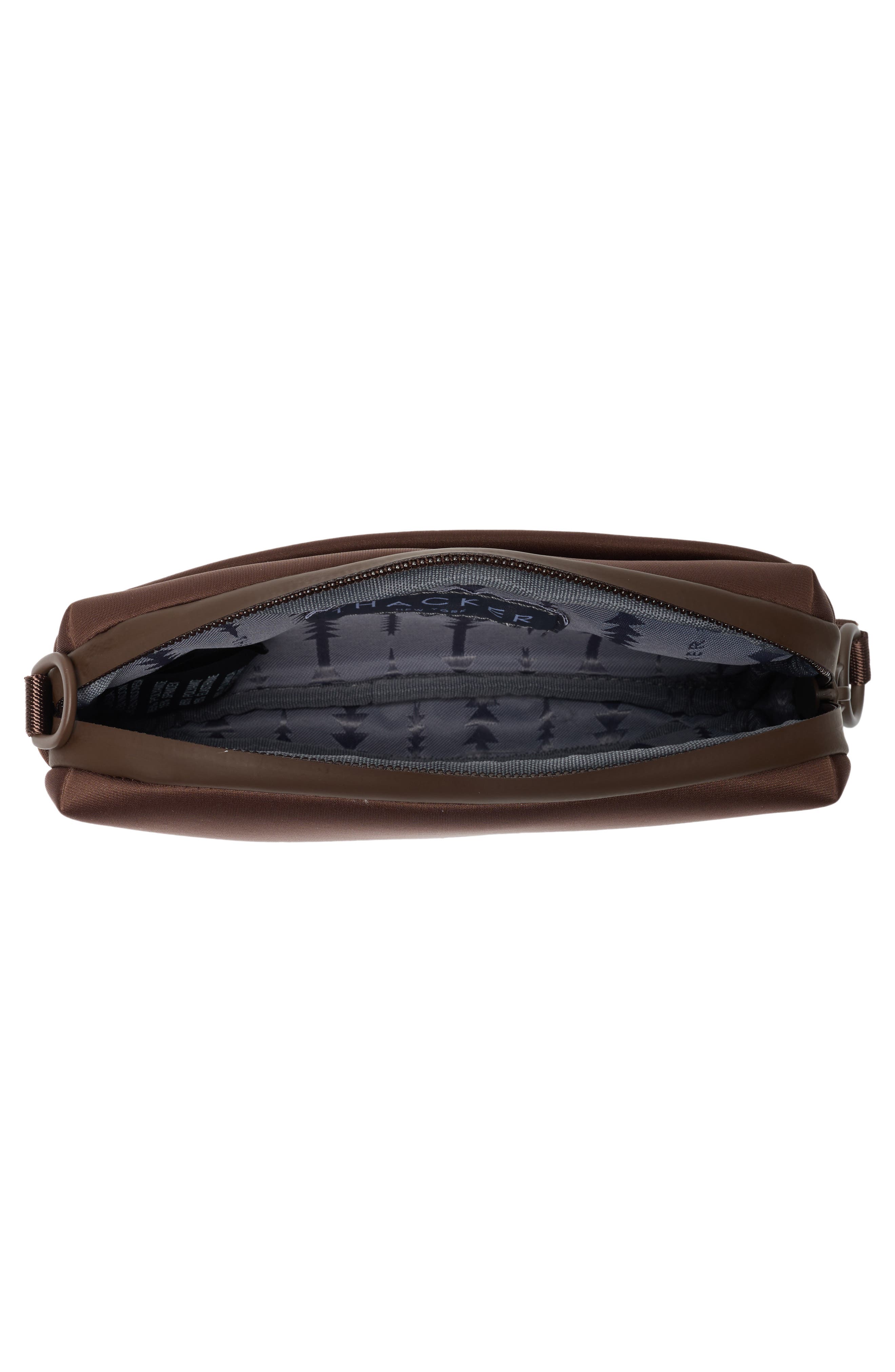 Ella Phone Zip Crossbody Bag, Alternate, color, DARK CHOCOLATE