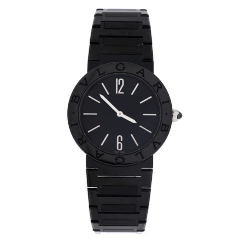 Bvlgari Quartz Watch PVD Stainless Steel 33