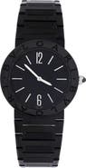 Pre-Owned Bvlgari Bvlgari Quartz Watch PVD Stainless Steel 33