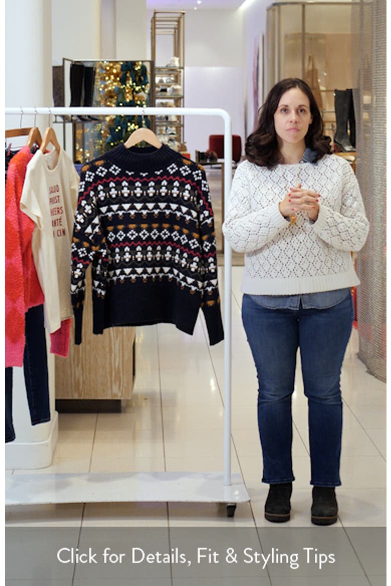 Larisa Fair Isle Wool & Cotton Blend Sweater video