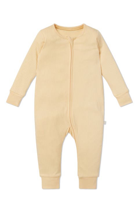 Rib Fitted One-Piece Romper