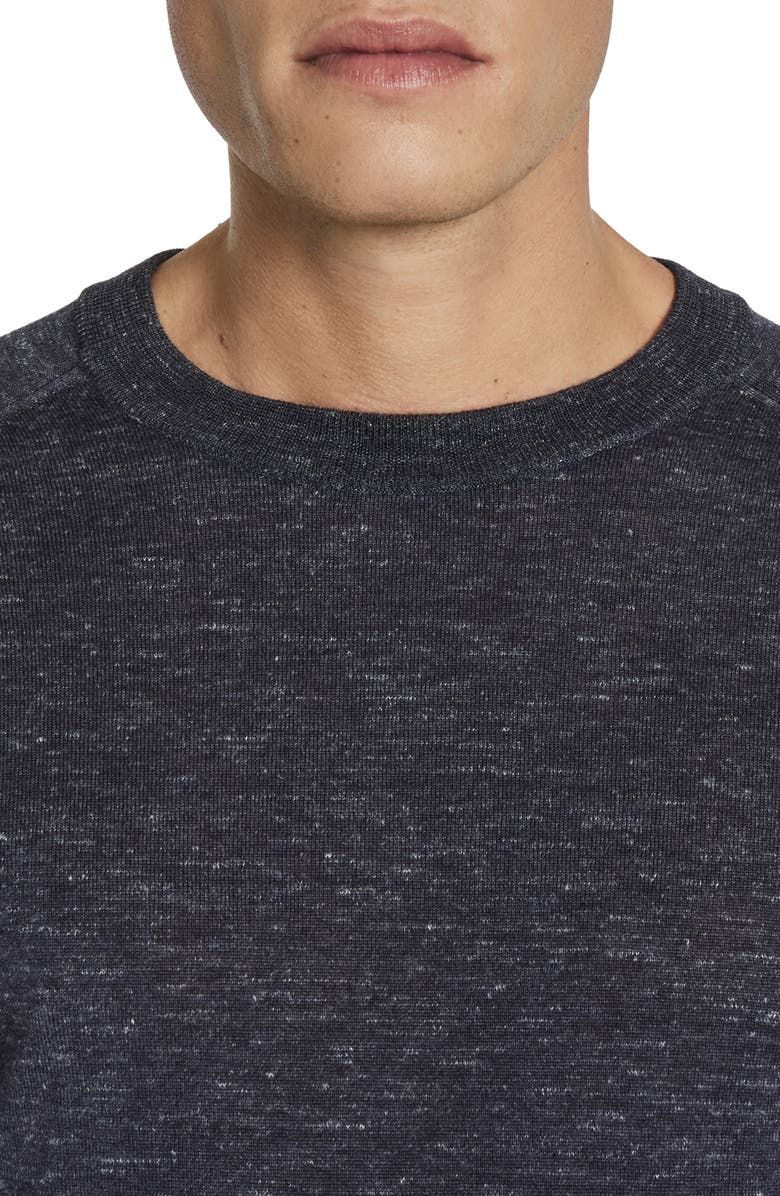 Jack Victor Bailey Merino Wool Blend Sweatshirt, Alternate, color, Navy