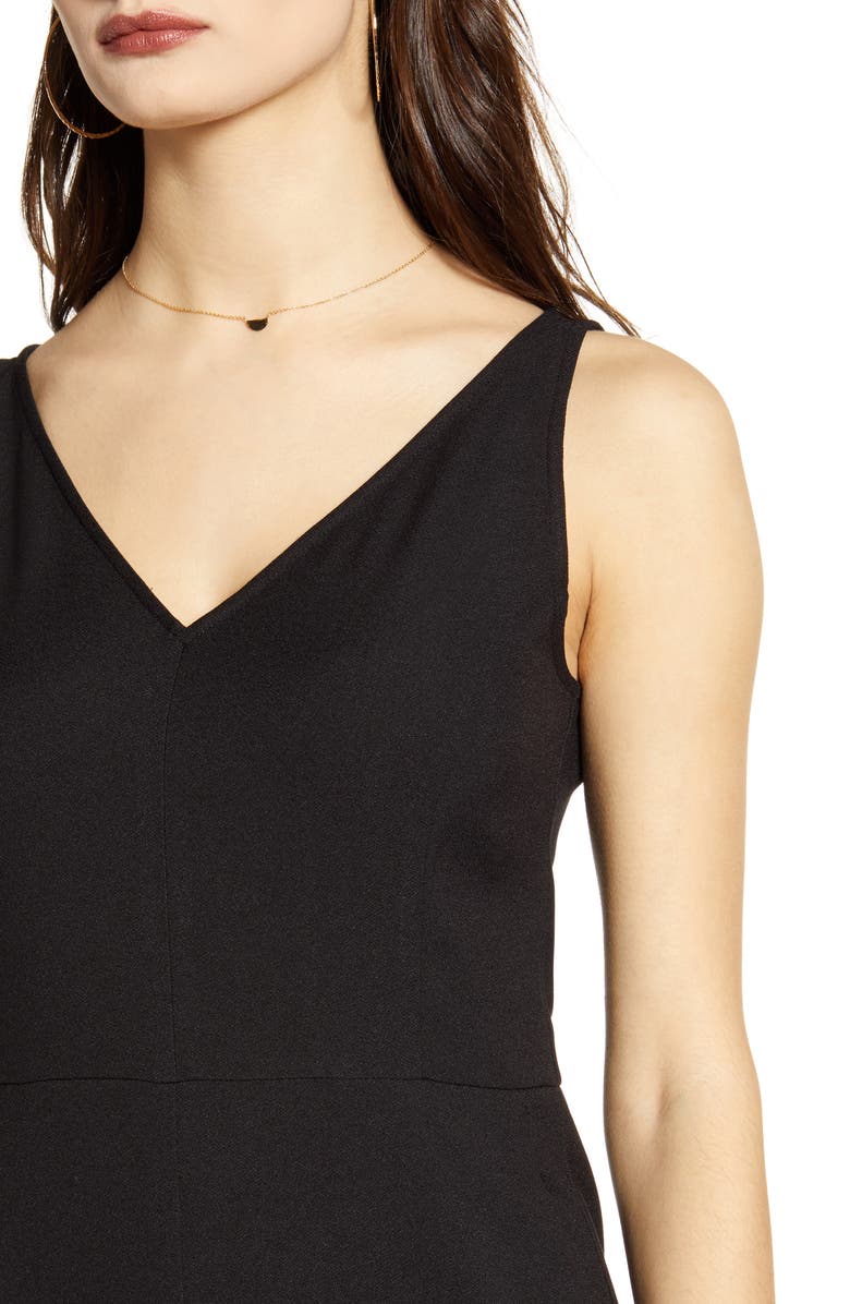 Leith V-Neck Wide Leg Crop Jumpsuit, Alternate, color, 