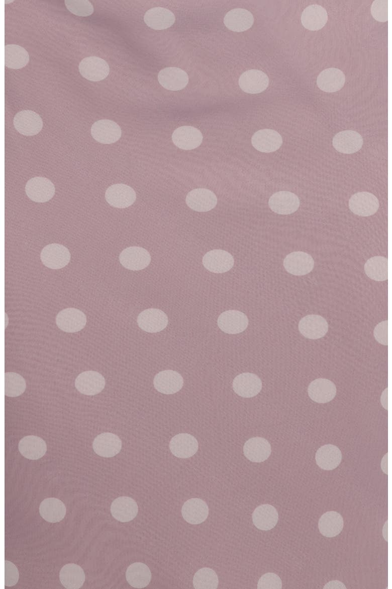 Celestine Polka Dot One-Shoulder Dress, Alternate, color, LAVENDER POLKA DOT