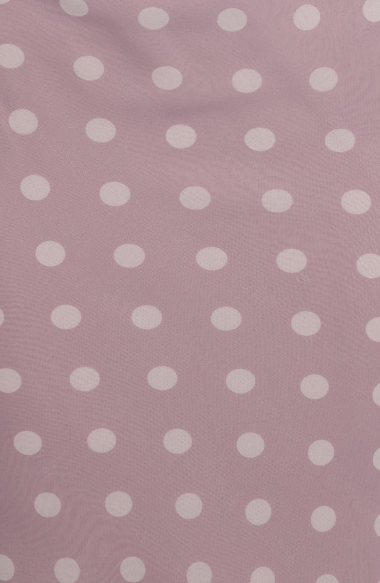 Petal & Pup Celestine Polka Dot One-Shoulder Dress, Alternate, color, Lavender Polka Dot