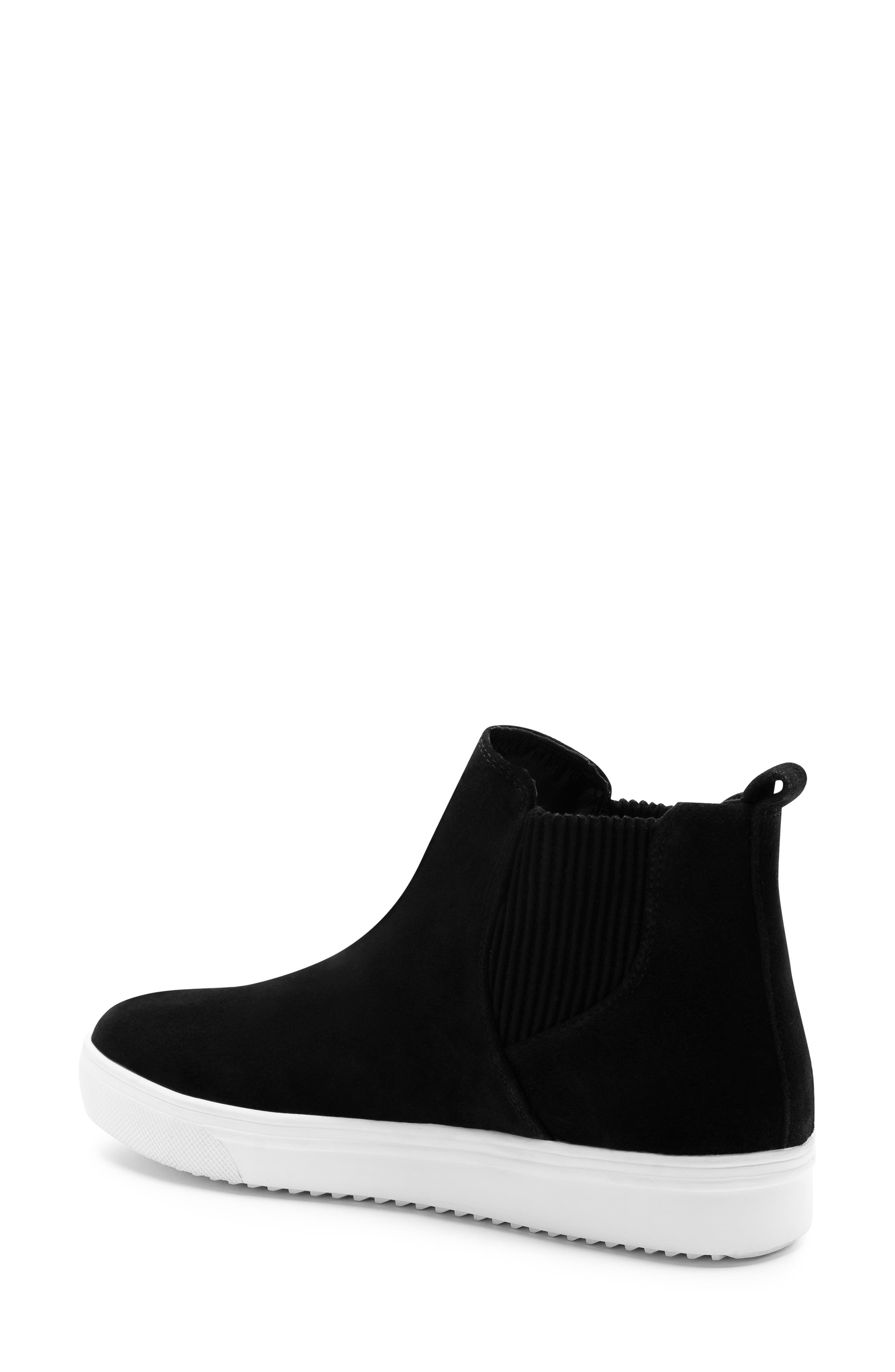 Giselle Waterproof Sneaker, Alternate, color, BLACK SUEDE
