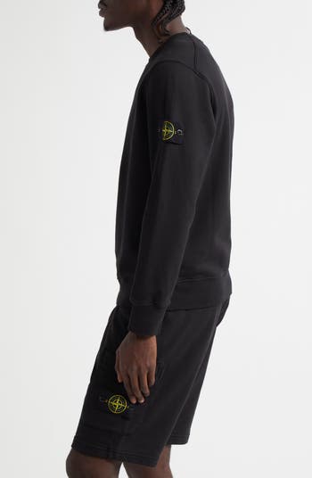 Stone Island Compass Logo Patch Fleece Sweatshirt | Nordstrom