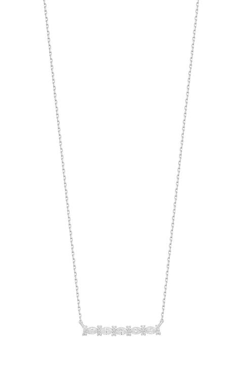 Mika Diamond Bar Pendant Necklace